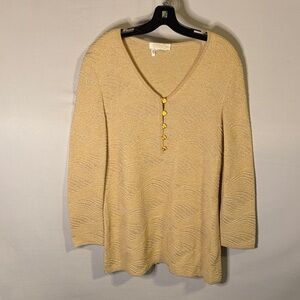 Vintage 90s Escada Knit Tunic Gold
